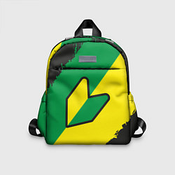 Детский рюкзак JDM GREEN YELLOW LOGO, цвет: 3D-принт