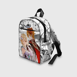 Детский рюкзак Люмин и Тарталья на фоне манги, цвет: 3D-принт — фото 2