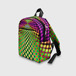 Детский рюкзак Неоновая геометрия абстракция, цвет: 3D-принт — фото 2