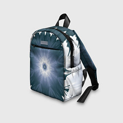 Детский рюкзак Снежинка Абстракция Синий, цвет: 3D-принт — фото 2