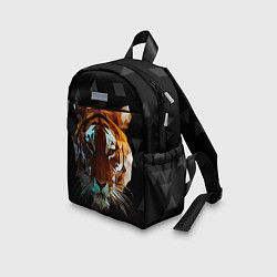 Детский рюкзак Тигр стиль Low poly цвета 3D-принт — фото 2