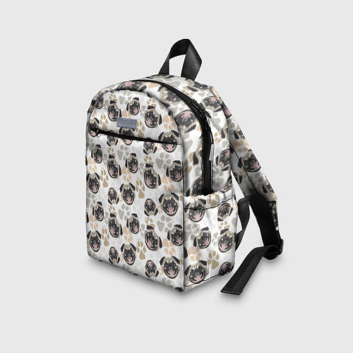 Детский рюкзак Собака Мопс Pug / 3D-принт – фото 3
