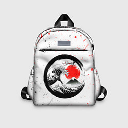 Детский рюкзак САКУРА, КРАСНОЕ СОЛНЦЕ ЯПОНИИ, ФУДЗИЯМА, цвет: 3D-принт