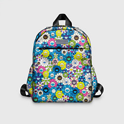 Детский рюкзак Takashi Murakami Улыбающиеся цветы, цвет: 3D-принт