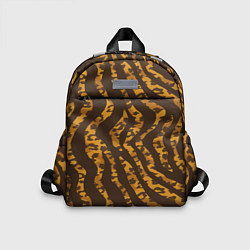 Детский рюкзак Шкура тигра леопарда гибрид, цвет: 3D-принт