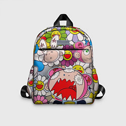 Детский рюкзак Takashi Murakami кричащий арт, цвет: 3D-принт