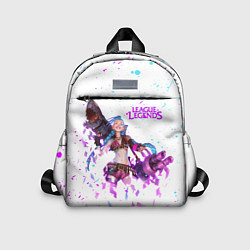 Детский рюкзак JINX ARCANE, БРЫЗГИ КРАСОК, цвет: 3D-принт