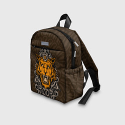 Детский рюкзак Тигр в треугольнике, цвет: 3D-принт — фото 2