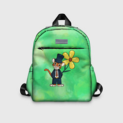 Детский рюкзак Тигр с цветком, цвет: 3D-принт
