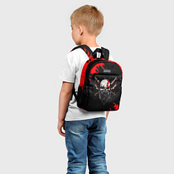 Детский рюкзак БОГ ВОЙНЫ ЧЕРЕП С МЕЧАМИ, цвет: 3D-принт — фото 2