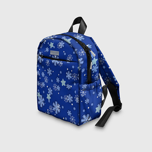 Детский рюкзак Снежинки / 3D-принт – фото 3