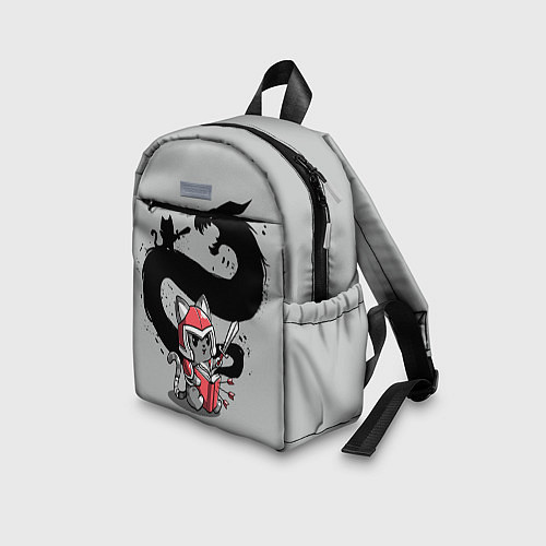 Детский рюкзак Кот рыцарь / 3D-принт – фото 3