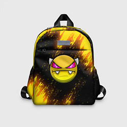 Детский рюкзак Geometry Dash желтый смайл, цвет: 3D-принт