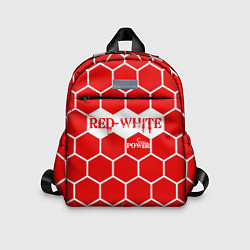 Детский рюкзак Красно-Белая Сила, цвет: 3D-принт