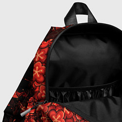 Детский рюкзак GENSHIN IMPACT HU TAO ГЕНШИН ИМПАКТ ХУ ТАО FLOWERS, цвет: 3D-принт — фото 2