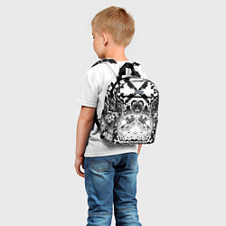 Детский рюкзак Коллекция Journey Черно-белый 574-1 Дополнение 1, цвет: 3D-принт — фото 2