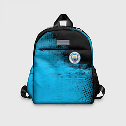 Детский рюкзак Manchester City голубая форма, цвет: 3D-принт
