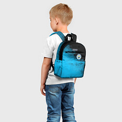 Детский рюкзак Manchester City голубая форма, цвет: 3D-принт — фото 2