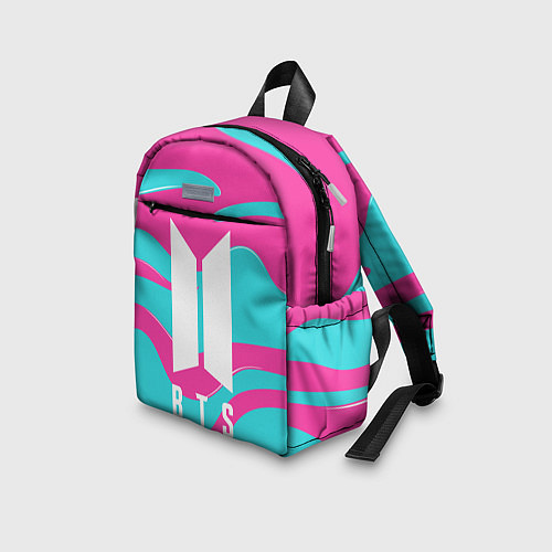 Детский рюкзак BTS БТС СЛАДКИЕ ЦВЕТА / 3D-принт – фото 3