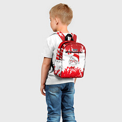 Детский рюкзак Новогодний тигр Нарисованный огонь, цвет: 3D-принт — фото 2