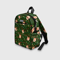 Детский рюкзак НОВОГОДНИЙ ОЛЕНЬ GREEN, цвет: 3D-принт — фото 2