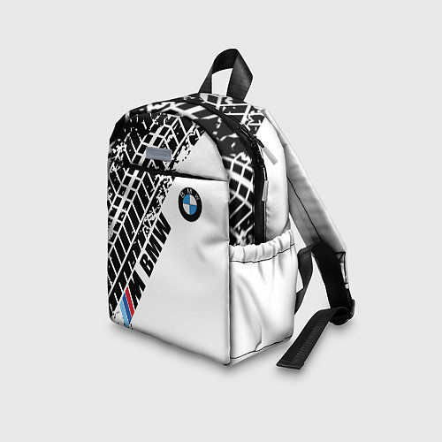 Детский рюкзак BMW следы шин / 3D-принт – фото 3
