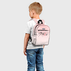 Детский рюкзак Stray kids лого, K-pop ромбики, цвет: 3D-принт — фото 2