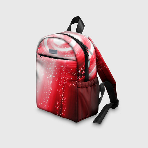 Детский рюкзак Красная космическая спираль / 3D-принт – фото 3