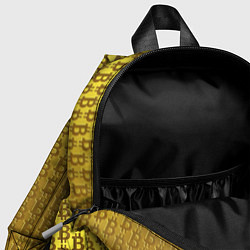 Детский рюкзак Биткоин золото, цвет: 3D-принт — фото 2