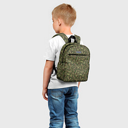 Детский рюкзак Болты и Гайки - камуфляж, цвет: 3D-принт — фото 2