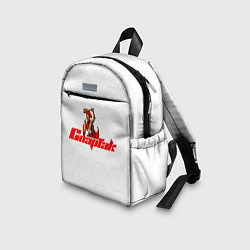 Детский рюкзак Гладиатор Красно-белый, цвет: 3D-принт — фото 2