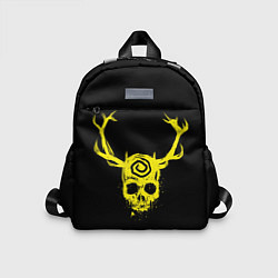 Детский рюкзак True Detective - рогатый череп, цвет: 3D-принт