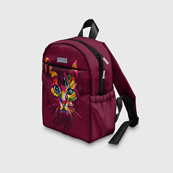 Детский рюкзак Кошечка в ярких красках, цвет: 3D-принт — фото 2
