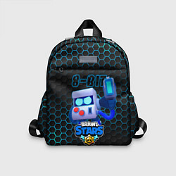 Детский рюкзак 8-БИТ BRAWL STARS соты, цвет: 3D-принт