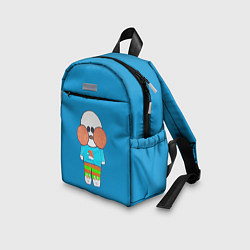 Детский рюкзак Лалафанфан Бумажная Уточка на синем, цвет: 3D-принт — фото 2