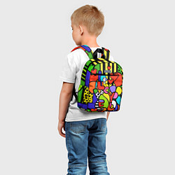 Детский рюкзак Romero Britto - love you, цвет: 3D-принт — фото 2