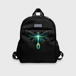 Детский рюкзак Неоновая стрекоза, цвет: 3D-принт