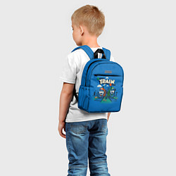Детский рюкзак Super train bros, цвет: 3D-принт — фото 2