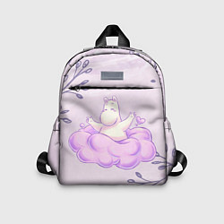 Детский рюкзак Муми-тролль и счастливое облако, цвет: 3D-принт