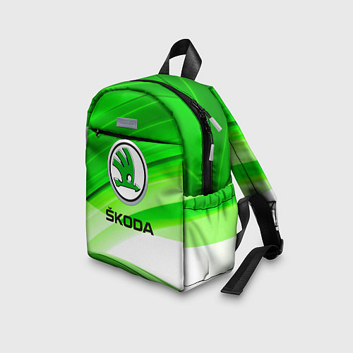Детский рюкзак Skoda texture / 3D-принт – фото 3