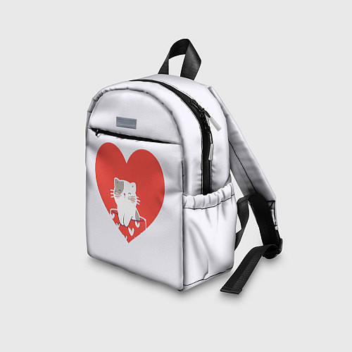 Детский рюкзак Котик желает любви / 3D-принт – фото 3