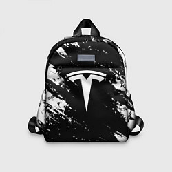 Детский рюкзак Tesla logo texture, цвет: 3D-принт