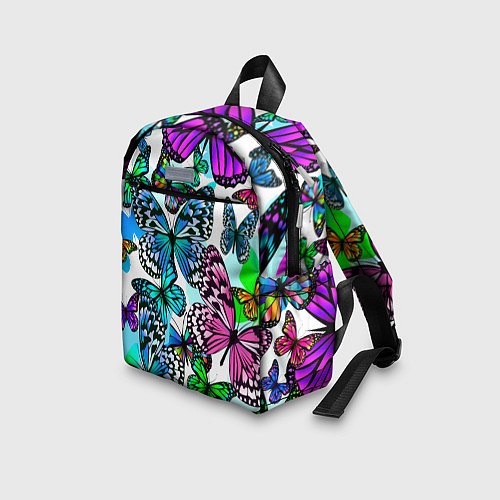 Детский рюкзак Рой цветных бабочек / 3D-принт – фото 3