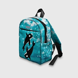 Детский рюкзак Кит косатка в океане, цвет: 3D-принт — фото 2