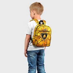 Детский рюкзак Lamborghini Gold плиты, цвет: 3D-принт — фото 2