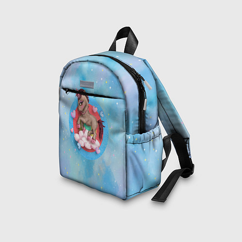 Детский рюкзак Единорог в облаках день влюбленных / 3D-принт – фото 3