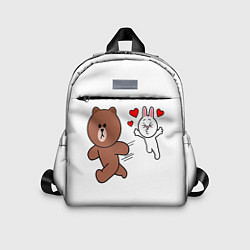 Детский рюкзак От любви не сбежать Plush animal, цвет: 3D-принт