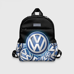 Детский рюкзак Volkswagen Большое лого паттерн, цвет: 3D-принт