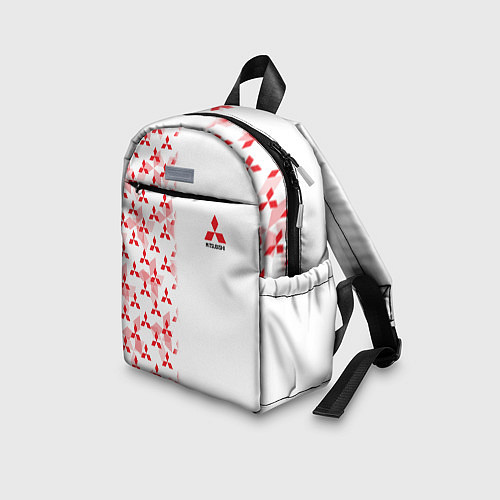 Детский рюкзак Mitsubishi Mini logo Half pattern / 3D-принт – фото 3