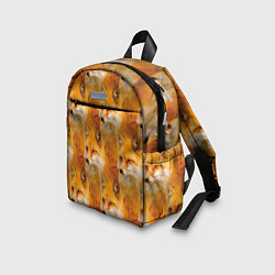 Детский рюкзак Рыжая лисица - паттерн, цвет: 3D-принт — фото 2